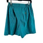 Vintage Pin Hi Arrow Teal Green High Waisted Cotton Lightweight Golf Shorts 10 Photo 1
