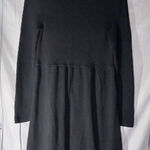 Free People  Black Women's Long Sleeve Hippie Babydoll Dress Size M Photo 0