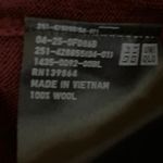 Uniqlo Maroon Red 100% Wool Crew Neck Long Sleeve Pullover Sweater Top Size XS Photo 3