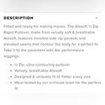 Alo Yoga NWT  Alosoft 1/2 Zip Rapid Pullover Black Size XS Photo 10