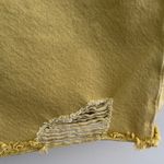 Jonathan Simkhai Distressed Yellow Jean Shorts Tan Size 30 Photo 4