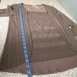 Hem & Thread NWT  Sheer Lace Front Long Sleeve Top Boho Fairycore Women’s Size S Photo 6