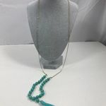 Melrose and Market 4/$25 NWT  Long Chain Necklace with Tassel Blue Photo 0