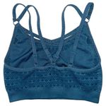 Gymshark Bra Top Womens XS Energy Seamless Strappy Laser Cut Workout Stone Blue Photo 7