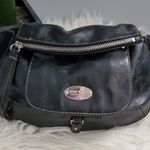 Nine West Black Vegan Leather Crossbody Bag Purse Photo 0