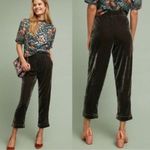 Anthropologie  Women’s Cuffed Velvet Trousers XS Brown Photo 1