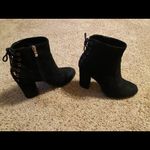 Limelight  Lace Up Black Booties Photo 4