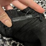 ZARA  Shimmery Metallic Silver Party Mini Dress NWT Photo 6