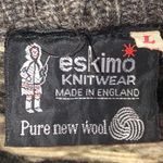 Eskimo Knitwear made in England sweater size medium Gray Photo 2