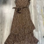 Chic Brown Floral Maxi Dress Photo 6