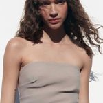 ZARA Runched Strapless Top Photo 3