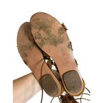 Aquazzura Firenze Women’s Strappy Sandals Size 39 Made In Italy Boho Hippie Brown Photo 3