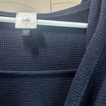 CAbi Womens El Captain Hoodie Cardigan Sweater Size Small Navy Blue White 5780 Photo 3