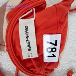 New! Set! Zulu & Zephyr Free People Tie Curve Brief Bikini, size 6‎ Orange Photo 9
