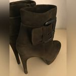 via spiga women gray suede platform heel boots US 8 Photo 6
