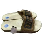 True Religion  jasmin studded slip on sandals gold. Sz 9. NWT Photo 1