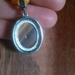 Tiger's Eye Stainless Steel Pendant Necklace with Beaded Yellow Quartzite Photo 5