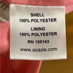 Azazie  Coral Bridesmaid Dress V-Neck Maxi Chiffon Size 4 Photo 6