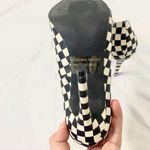 Wild Diva  Black White Houndstooth Elegant Glam Gothic Checkered Stiletto Heels 8 Photo 5
