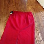 Sag Harbor  Red Pure New Wool Skirt SIZE 18 Photo 2