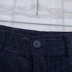 ZARA  Navy Blue Corduroy Straight Leg Pants Size Medium Cords Photo 3