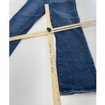 Paige Jeans Women 27 Solid Blue Denim Claudine Cropped Flare Cotton Photo 9