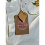 Reformation Women's Size 26 White Cynthia Floral Embroidered Straight Jeans NWT Photo 7