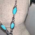 Western Coastal Festival Statement Cowgirl Necklace Earrings Silver Photo 9