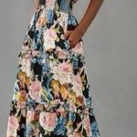 Anthropologie  Love the Label Kylie flower floral boho maxi dress large LP petite Photo 0