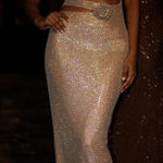 Meshki  Strapless Rose Diamante Maxi Dress Nude Photo 0