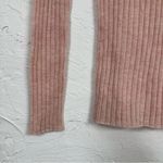 ZARA  Pink Alpaca Wool Blend Ribbed Turtleneck Sweater Womens S Pullo Preppy Fall Photo 1
