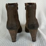 Timberland Boots Womens 8.5 Brown Leather Waterproof Block Heels Zip Up Ankle Photo 3