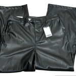 Tinsel Faux Black Leather Pants Women’s Size 14 Petite Photo 0