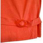 Maggy London Tangerine Cap Sleeve Silk Sweater Size 8 Photo 3
