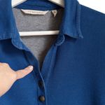 Soft Surroundings  Sydney Shirt Button Up Roll Tab Long Sleeve Blue XS Cotton Photo 6