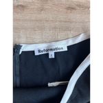 Reformation Marie Contrast Skirt Black White Size 8 Photo 1