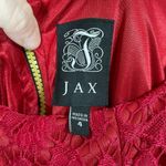 JAX Black Label Women's Red Lace Sleeveless Midi Dress Photo 3