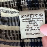 Madewell  Plaid Artiste Tassel Tunic Mini Dress Size‎ Small Light Flannel Pockets Photo 7