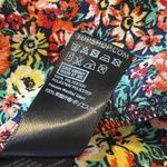 Topshop Ditsy Floral Mini Pinafore Dress 6 Red Green Sleeveless Square Neck Photo 8