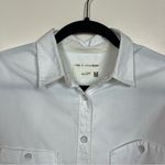 Rag and Bone Classic Cotton Button Up Shirt Size Medium White Preppy Neutral Photo 1