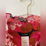 J.Crew  Retro Flower Ruffle Floral Blouse Photo 2