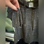 CALIA Cropped Top Hoodie Size XS Gray Black Photo 2