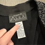 Alex Evenings Black & Silver Glitter Sleeveless Dress & Matching Cardigan Sz 22W Photo 8