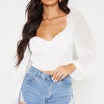 Pretty Little Thing White Long Sleeve Crop Photo 0