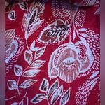 EUC John Paul Richard Women’s Sz M Skirt Floral Boho Print Shell Buttons Tassels Red Size M Photo 6