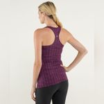 Lululemon Women’s Cool Racerback Tank Top Ziggy Wee August Glo Maroon Red EUC Photo 5