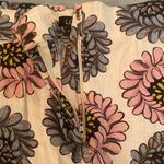 Loft Linen Blend Dress Shorts Lilac Blue Dahlia Cream Floral Size 8 Photo 3