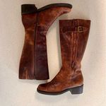 Nicole Leather Side Zip Riding Boots Size 6 Photo 1