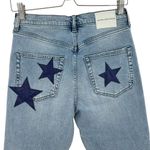 Unemployed‎ Denim Starry Night Jeans Medium Wash Navy Blue Stars Size 27 Photo 10