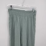 Forever 21 Teal Blue Smocked Waistband Flowy Wide Leg Pants Stretchy Medium Photo 1